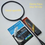 KAYU Newest KANSA WOODEN BADMINTON RACKET 30 LBS ORIGINAL