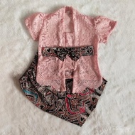 KEBAYA BABY KUNTUM baju akikah baju aqiqah kebaya nyonya baby baju raya baby girl kebaya batik baby 