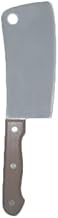 A-to-Z Supply OW189 Asian Cleaver, 6" x 2-3/4" Riveted Wood Handle, Stainless Steel Blade