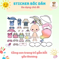 (99B) Avatar Sticker peel-and-stick paper toy, fun paper toy for creative learning for children