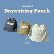 Urban Burn Minimalist Drawstring Storage Pouch Premium Fabric