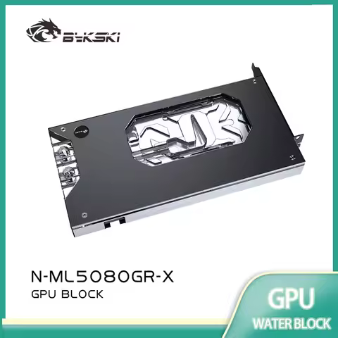 Bykski N-ML5080GR-X GPU Water Block for Manli RTX 5080 Gallardo, Zotac RTX5080 SOLID / AMP Extreme C