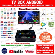 Android TV box Smart TV (Merubah tv biasa menjadi android SmartTV) original dan bergaransi. bukan set top box tv digital