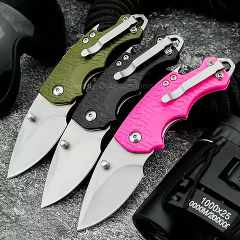 Hot Selling 3-Color Mini Pocket Folding Knife, High Quality Portable Utility Knife, Features 8Cr13Mo