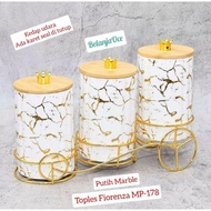 Toples Keramik Marble Set Rak Fiorenza ORIGINAL