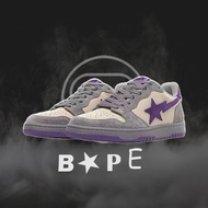 BAPE Sk8 Sta Pattern Purple Low-top Fashion Sneakers @749