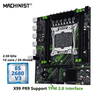 MACHINIST PR9 X99 Motherboard Combo Intel Xeon E5 2680 V3 CPU Support DDR4 RAM TPM2.0 Dual-Channel u