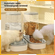 Pet Gravity Water Dispenser Feeding Bowl Set Feeder Cat Water Feeder Large Capacity Food Water Dispe