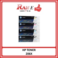 [ORIGINAL] HP Toner 206X Black Cyan Magenta Yellow / W2110X W2111X W2112X W2113X