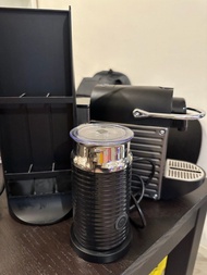 Nespresso Pixie 咖啡機 奶泡機 咖啡架 capsule 一套3件
