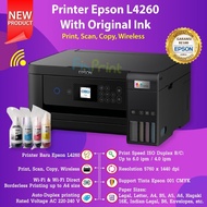 Printer Epson L4150 L4260 Print Scan Copy Wifi Direct Garansi Resmi