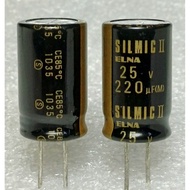 Elna Silmic II 220uf 25v Capacitor