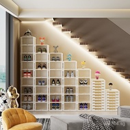 Foldable Magnetic Shoe Cabinet Transparent Door Shoe Box Organizer Cabinet Box Home Thickened Dustpr