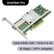 PCIE 2.0 x8 Intel X520-DA1 10 Gbps SFP+ PCIE Network Adapter / LAN Card