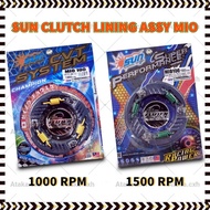 ✨✨✨SUN RACING CLUTCH LINING MIO SPORTY SOULTY 1000RPM 1500RPM  ASSY H.D