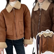 C78 Soft Jacket Fabric Like Suede Faux Fleece Lining And Comfortable To Wear Can Be Used From A Temp