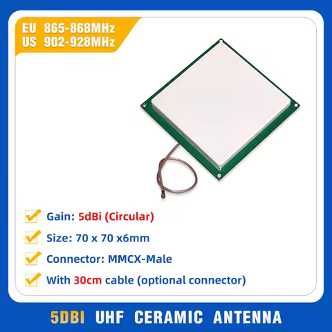 TH60C 5dBi Circular Polarization Long Range UHF RFID Ceramic Antenna UHF RFID Antenna for RFID Modul