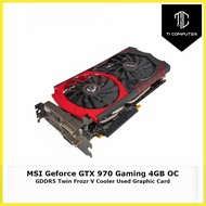 MSI Geforce GTX 970 Gaming 4GB OC GDDR5 Twin Frozr V Cooler Used Graphic Card