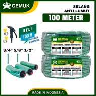 Selang Air 1/2 5/8 3/4 1 Inch 50 Meter 100 Meter Selang Air Benang Anyam Anti Lumut Per Roll Selang 