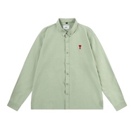 Ami รุ่นสูง Am1 คลาสสิกรักเย็บปักถักร้อยลายเสื้อในเวอร์ชั่นเกาหลีสบาย ๆ หลวม ๆ ร้อยคู่เสื้อ