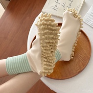 2025 Mopping Socks Guardian Sleep Massage Multifunctional High Elastic Striped Mid-Tube