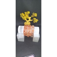 Bracelet Papan Arusha Gold Sunstone Natural Crystal/Gelang Papan Sunstone Arusha Kristal/阿鲁沙金太阳手牌天然水