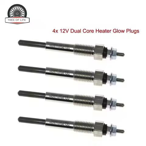 4PCS 12V Glow Plugs 9-82511978-0 9825119780 9 82511978 0 For Isuzu C240 C190 C201 4FA1 C240PKG C240P