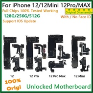 Bo mạch chính đã được kiểm tra 100% cho iPhone 12 Pro Max bo mạch mẹ có Face ID cho iPhone 12 mini b