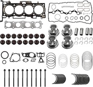 G4KJ 2.4L Engine Rebuild Pistons Gasket Overhaul Kit for Sp-o/r.tage 4-Door 2014-2019, T-u/c.son 4-D
