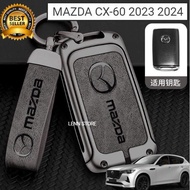 Mazda Cx-60 Metal Leather Remote Key Cover 2023 2024 2025