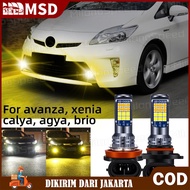 2pcs 1 Buah Lampu Kabut LED H11 H8 H16(JP) Bohlam untuk Avanza Xenia Calya Agya Brio Lampu Berkendar
