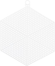 YHXiXi 10pcs Hexagon Shape Mesh White Plastic Canvas for Embroidery Plastic Canvas Craft, Knit and C