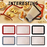 INTERESTING Baking Tray, Reusable Heat Resistant Silicone Baking Mat, Baking Basket Non-Stick Leak P