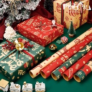 [Local🇸🇬stock]50x70cm Christmas Gift Wrapper Wrapping Paper Xmas wrapper Gift Wrapping Paper Ribbon