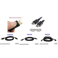 DISPLAYPORT CABLE SUPPORT 2K x 4K RESOLUTION 1.8M/3M/5M