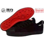 [SIZE34-44] WARRIOR Takraw Shoes Kasut Takraw WARRIOR Kasut Sekolah Kasut Hitam Canvas Shoes