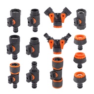 【XL3】1/2 3/4 Thread 2-way Tap Hose Water Splitter Garden Tap Y Splitter Watering Fittings Adjustable