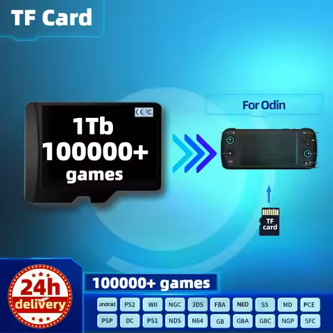 Memory Card (TF) For Odin 2 Pro 1T Rp3 Plus All Emulator Pre-installed Retro Game PS2 PSP portable C