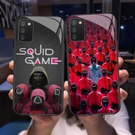 Z-14 Squid Game Case Casing for Samsung Galaxy A02S M02 A51 A10 A71 A02 A03S M02S HD Glass