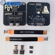 E-WOITD  กล่อง F64 ISP อะแดปเตอร์ V2แฟลช64 ultra UFS eMMC ออกแบบมาสำหรับการอ่านข้อมูลไมโครชิปในอุปกร