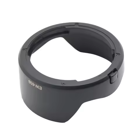 Bayonet-mount Camera Lens Shade EW-65B Lens Hood Lens Cover Cap Replacement for RF24mm F1.8 Macro IS