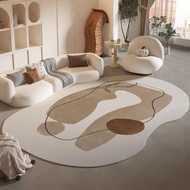 Wabi-sabi style Imitation cashmere material /Size 60X90cm-180X230cm soft comfortable and non-slip/de