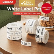 NIIMBOT Thermal Label Roll 2PK - 8-15mm White Waterproof Self-Adhesive Name Stickers for D11/D110/D1