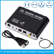 5.1 CH Audio Decoder Amplifier SPDIF Coaxial to RCA DTS AC3 Optical Digital Amplifier Audio Analog C