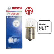 24V R5W 67 Bulb Bosch 1987302510 BA15s Tail Light Truck Tail Lamp Glove box Parking Tractor Bus Van 