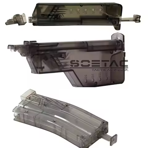 Airsoft Plastic BB Speed Loader 200 Rounds War Games Combat Tactical BB Loader Paintball Outdoor Hun