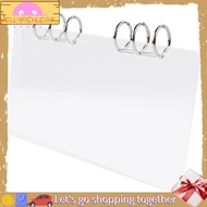 JellyfishClear Acrylic A6 Binder 6-Ring Binder Notebook Cover A6 Planner Budget Binder Loose Leaf Fo