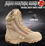SEPATU PDL CREAM GURUN TACTICAL SAFETY || SEPATU PDL SATPOL PP
