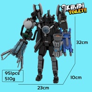 ชุด ตัวต่อ skibidi toilet ไททัน camera man titan tv man upgrade speake rman titan clock man titan dr