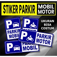 CAR PARKING STICKERS MOTORCYCLE PARKING